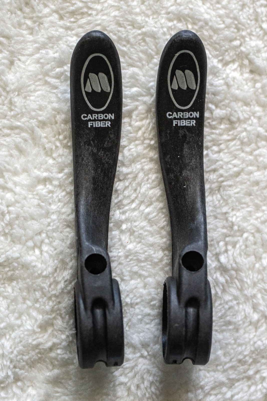 Vintage NOS NIB Italian Modolo Kronos carbon fiber downtube shifter set