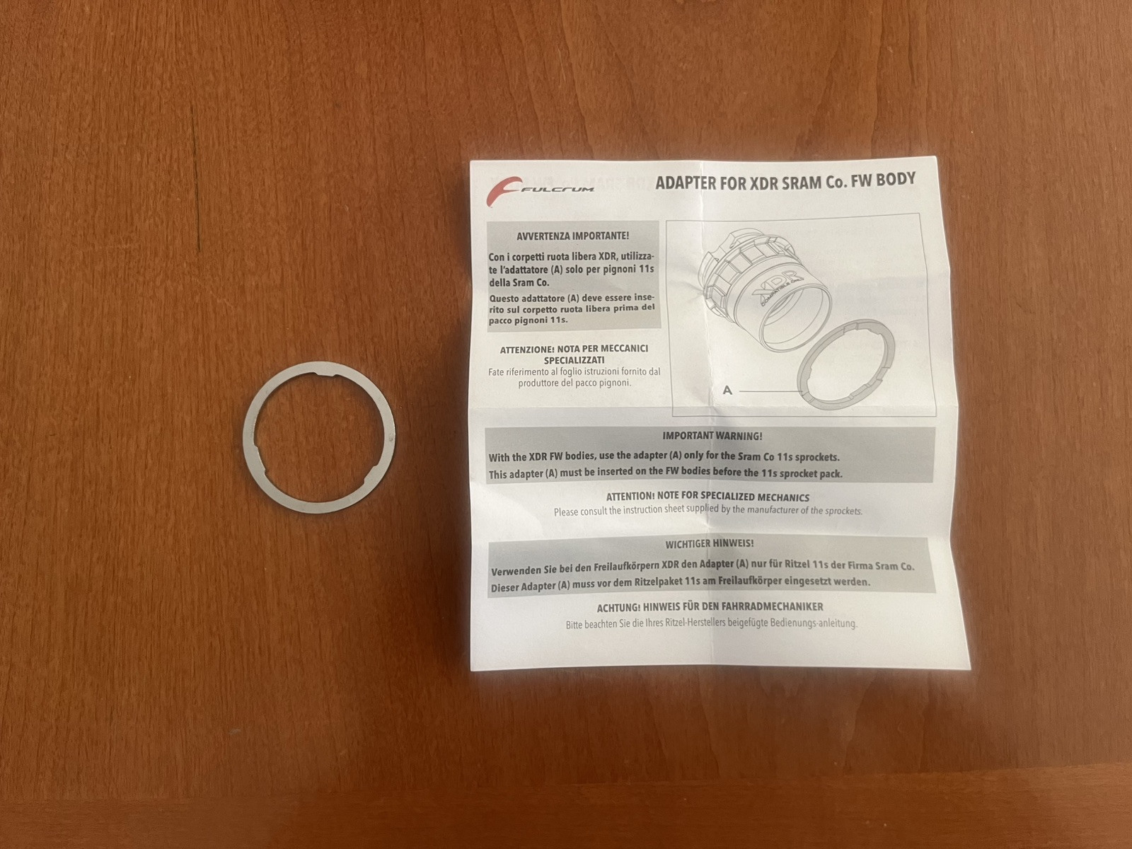 SRAM XDR Spacer