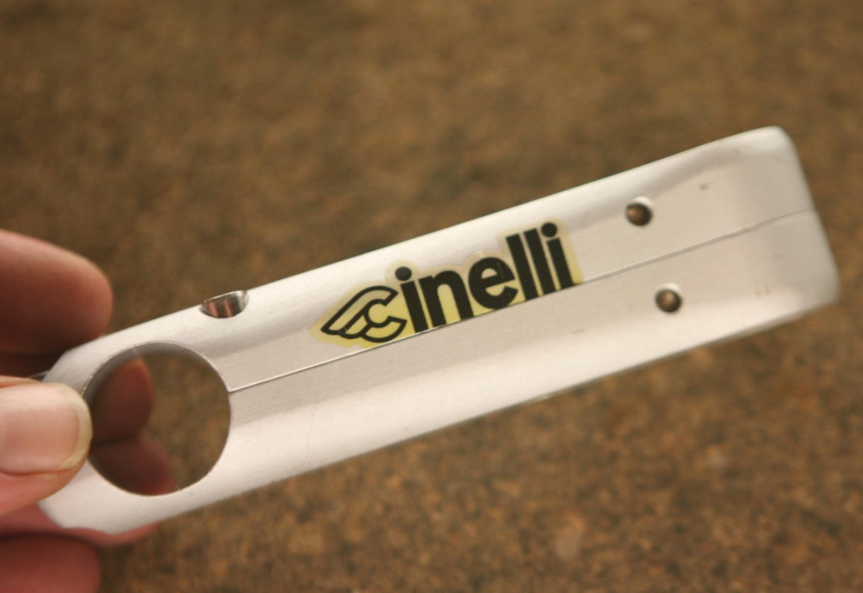 Vintage NOS NEW Italian Cinelli Sesamo silver / grey 1″ inch ahead stem 110mm