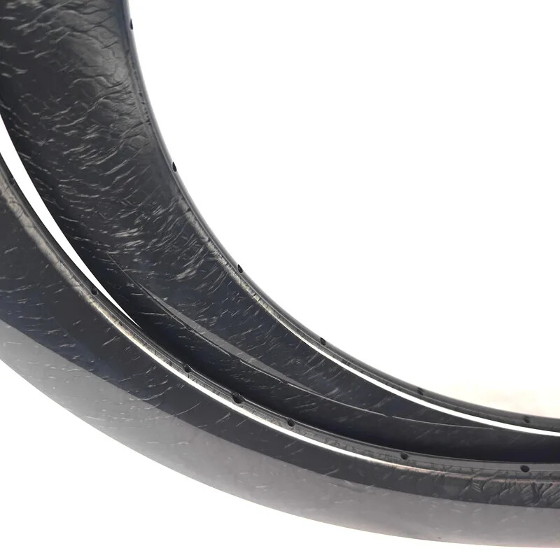 1 Pcs Carbon Road Bike Rim 700C Bicycle Rim Marble Shiny Disc Brake Tubeless