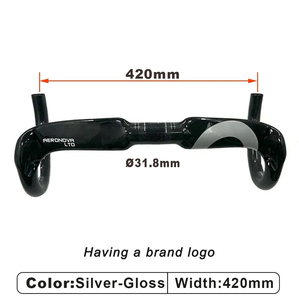 Carbon Fiber Road Bike Carbon Handlebar 31.8*400/420/440mm Bicycle Accessories