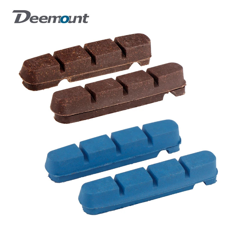 Carbon Rim Brake Pads Cork Compound Road Bike Caliper Braking Inserts for Carbon