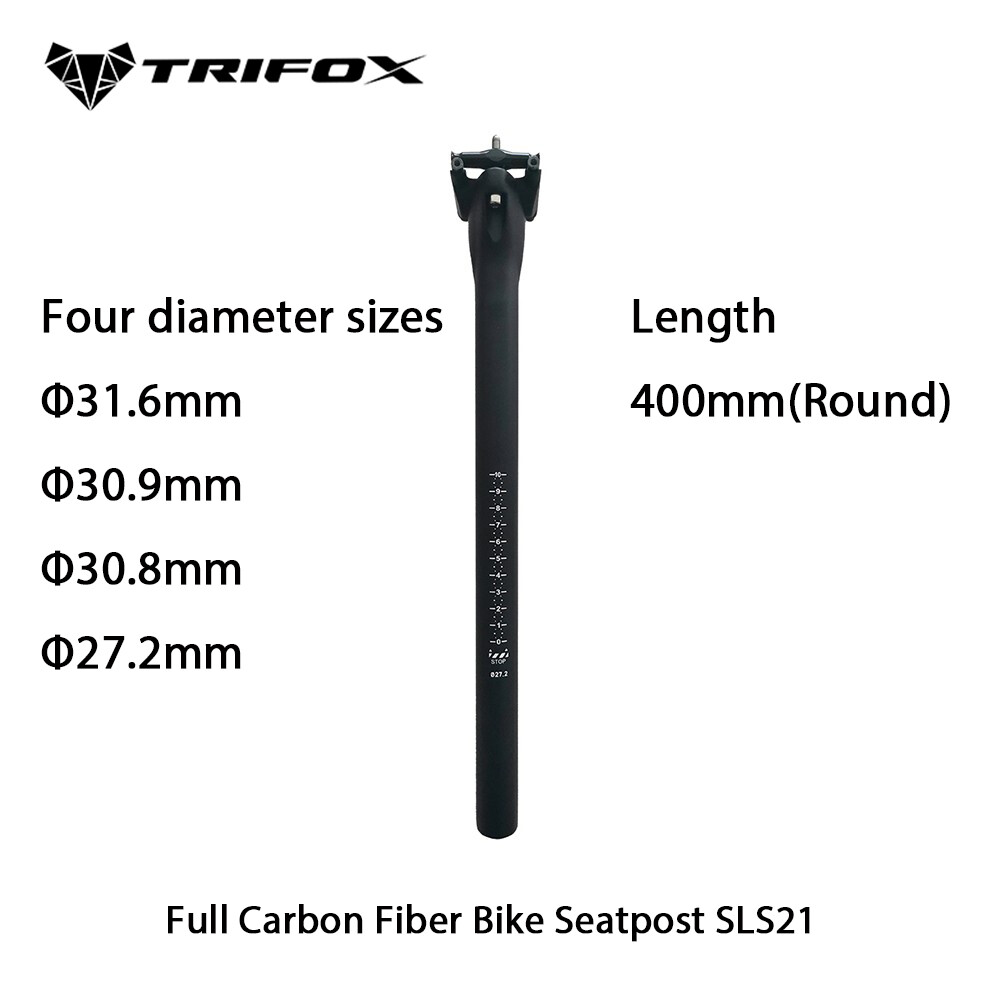 Carbon MTB Bike Seatpost Ultralight 153g 27.2/30.9/31.6mm Bike Seat Tube TRIFOX