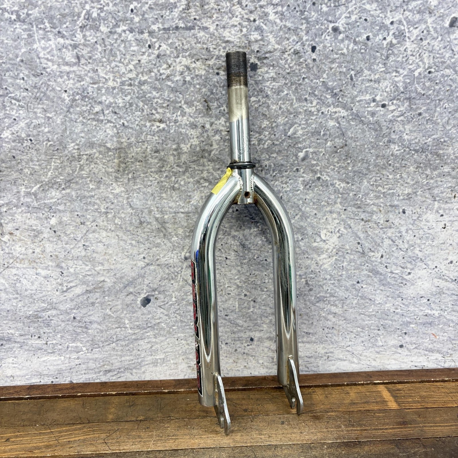 Vintage Redline BMX Fork 20in 1 In Threaded Chrome CRMO 3/8 90s OG 1997 BENT