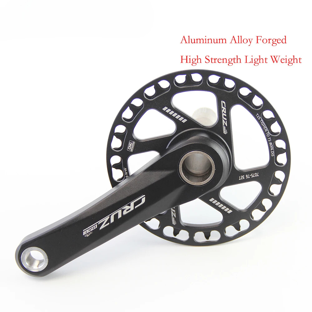 Kid MTB Bicycle Cranksets 89-150mm Hollow Crank with 25-44T Single ChainWheel