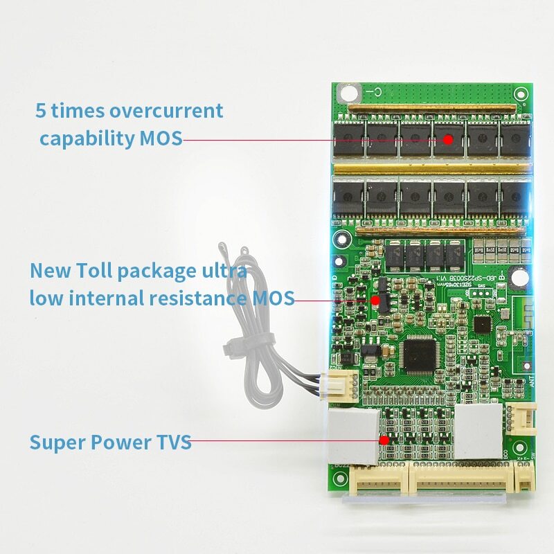 Smart BMS 24V – 60V Lifepo4 40A 50A 80A 100A Lithium 6S 8S 10S 13S 16S 20S 22S