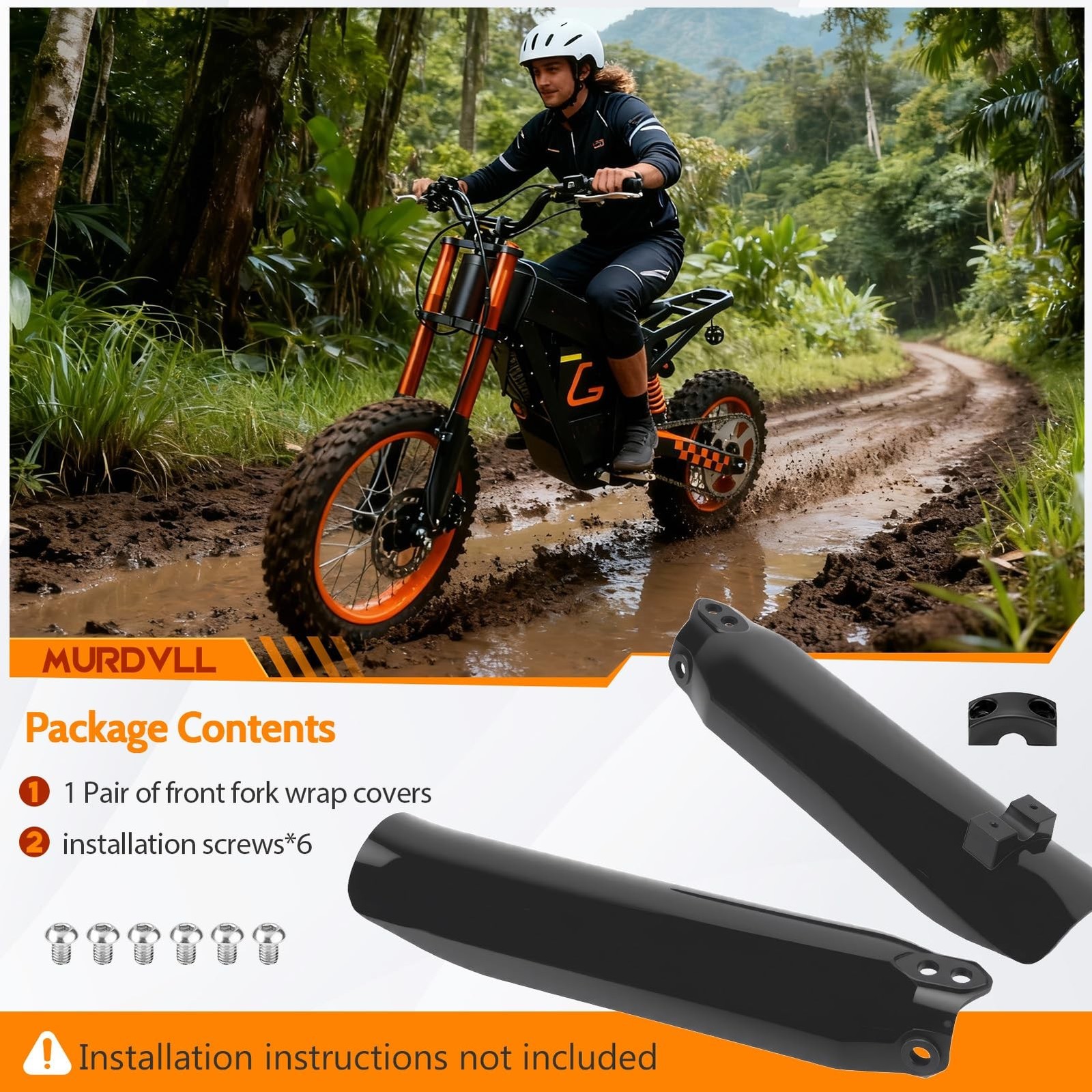 E Dirt Bike Front Fork Guards for Tutti Soleil 01, Fork Wraps for tuttio | Eb…