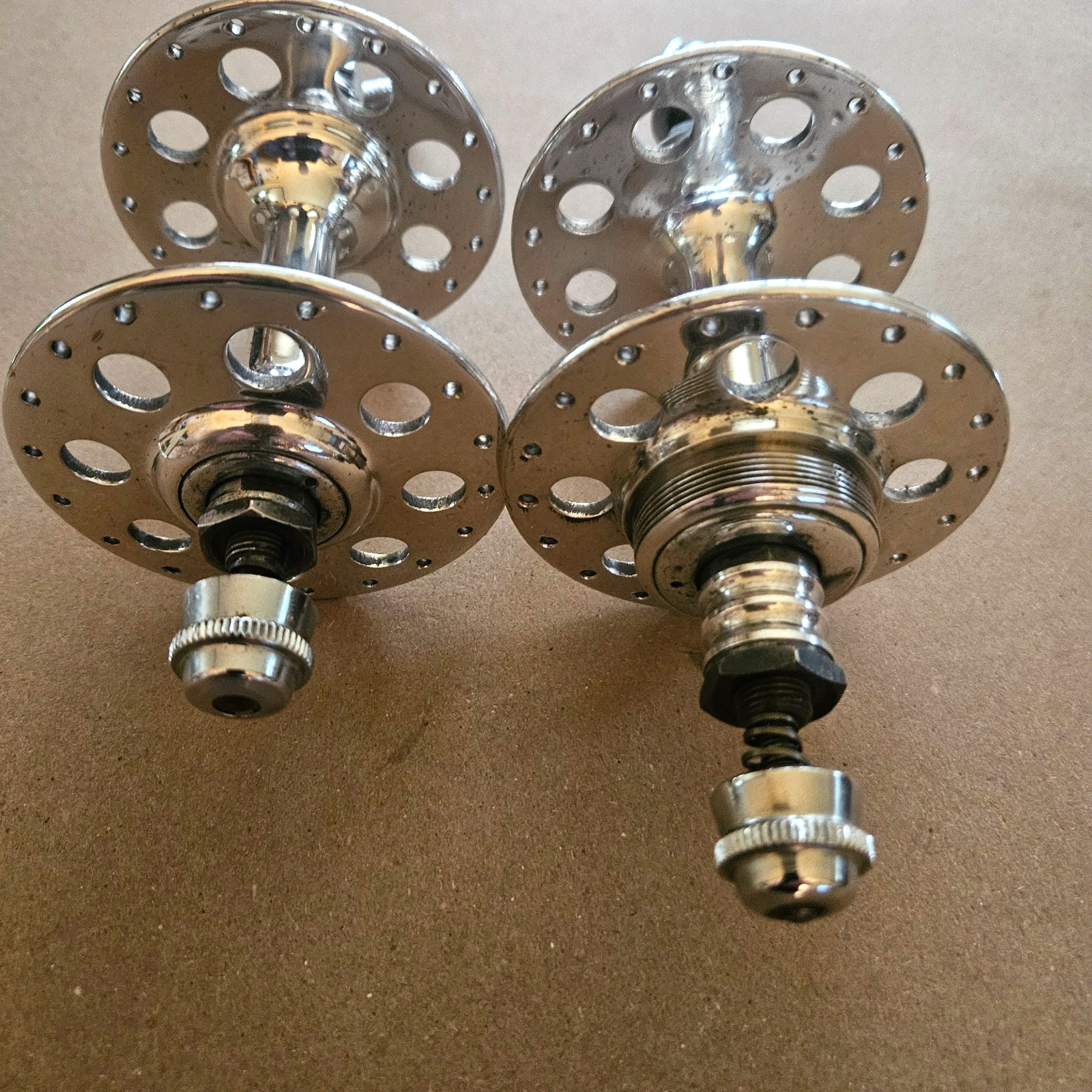 Campagnolo Nuovo Tipo High Flange Hubset, 36 Hole, 100/120mm, Vintage