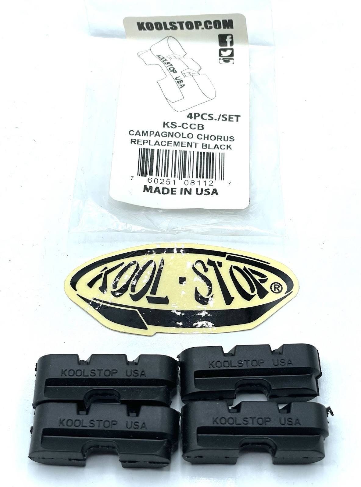 KOOL STOP Campagnolo Record Chorus Vintage Brake Pad Refills KS-CCB NOS