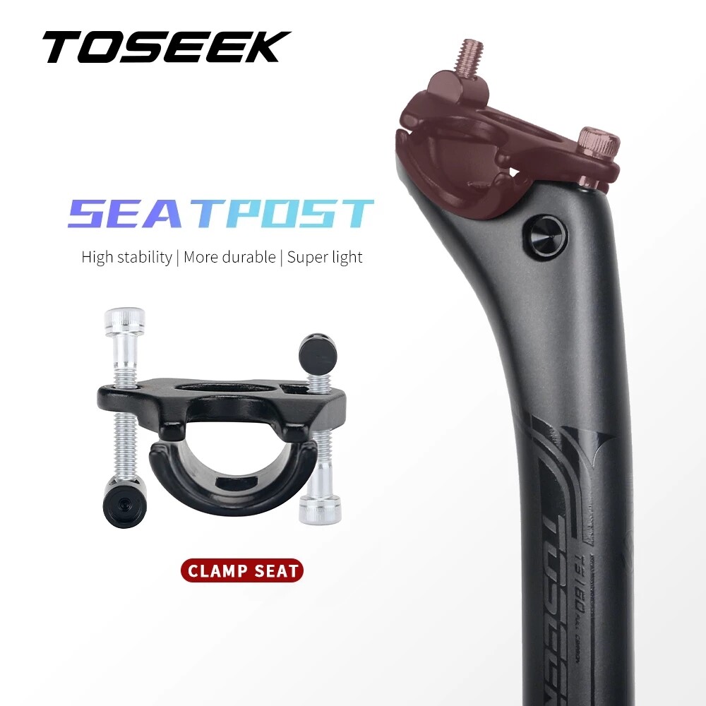 TOSEEK UD Carbon fiber bicycle Seatpost 27.2/30.8/31.6mm MTB/Road Bike seat post