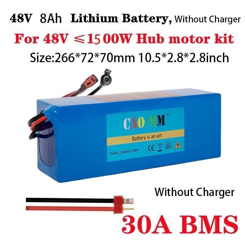 48V Ebike Lithium Battery For 1500W 1000W 750W 500W 200W Electric Bike Bicycle