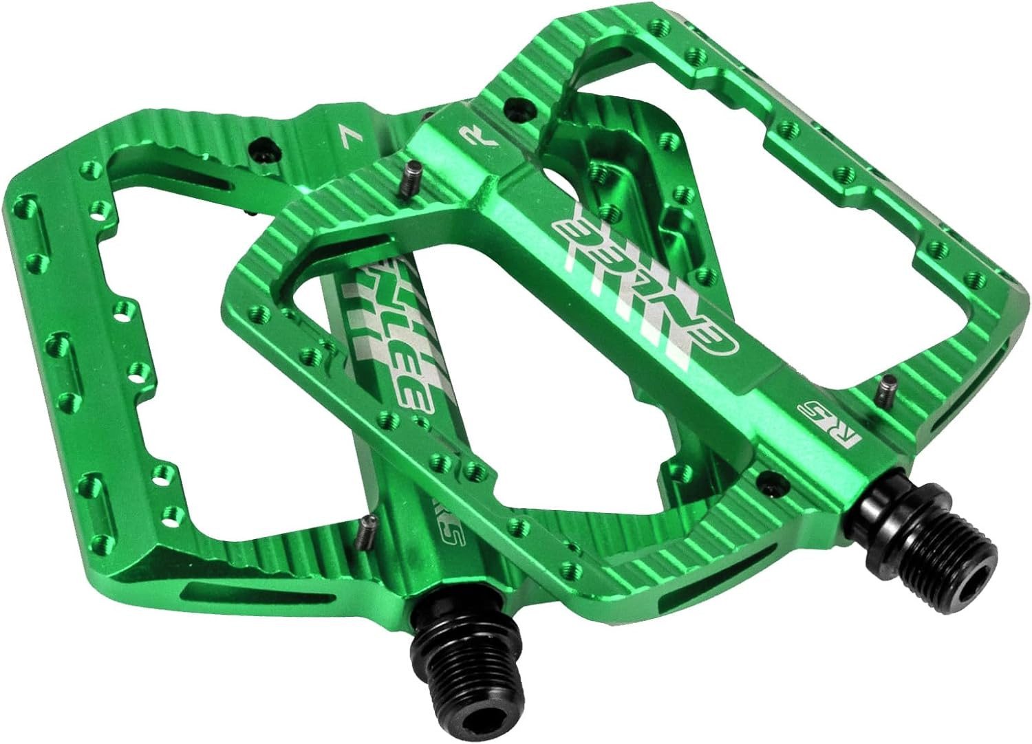 Mountain Bike Pedals Flat, 3 Sealed Bearing Lightweight Aluminum Metal Bike Peda