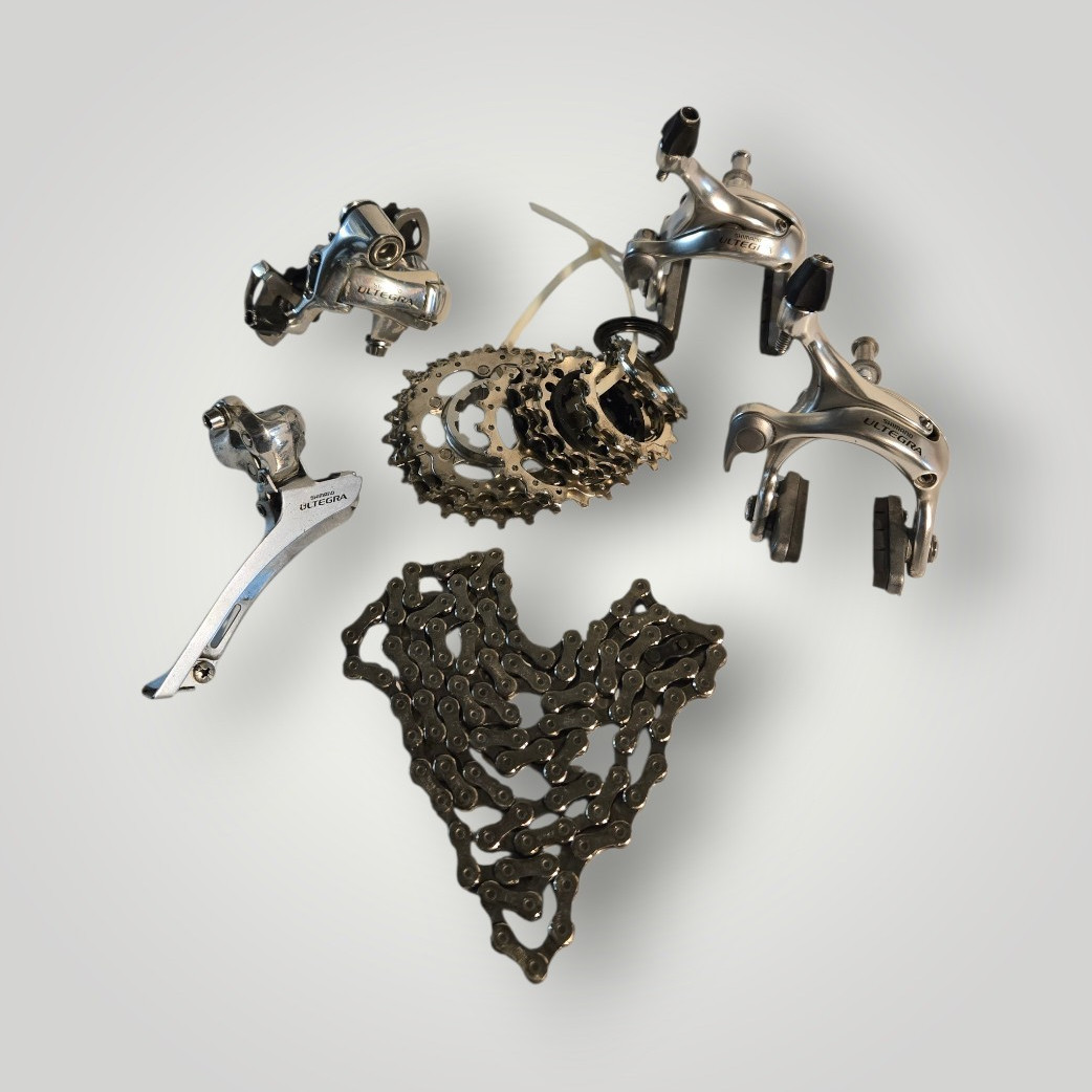 Shimano Ultegra Silver Road Bike Build Kit with Chain, Derailleurs, Brakes
