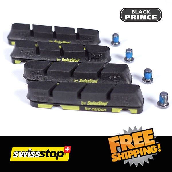 SwissStop FlashPro Black Prince – Carbon Brake Pads – For Shimano/Sram 4pads