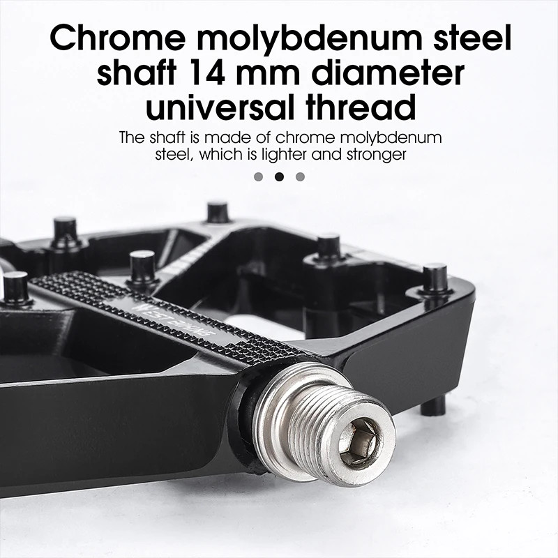 Sealed DU Bearing Nonslip Alloy Bicycle Pedals for Mountain & Road Bikes