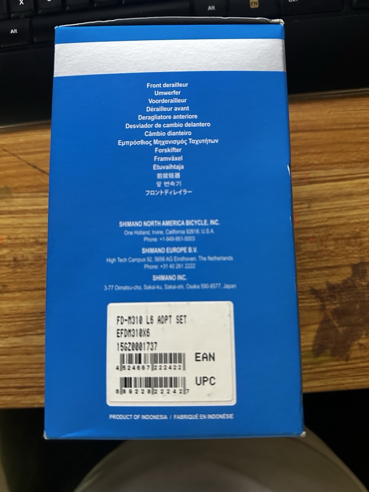 Shimano Altus – Top Swing Front Derailleur – FD-M310-6 BNIB
