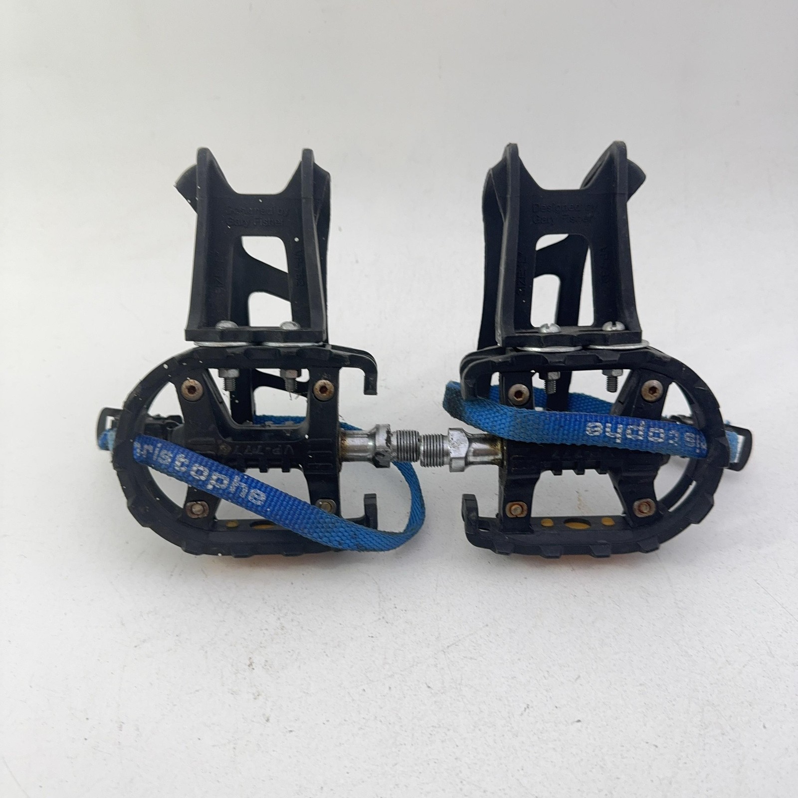 Vintage VP Components VP-747 Black 9/16″ Pedals VP-782 Toe Clips Christophe A22