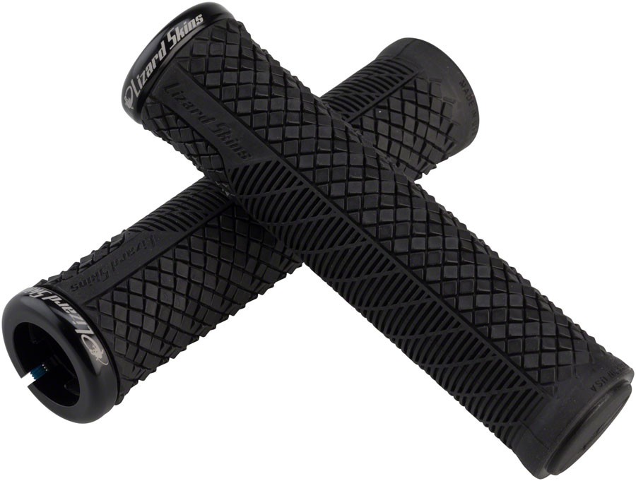 Lizard Skins Charger Evo Grips – Jet Black, Lock-On