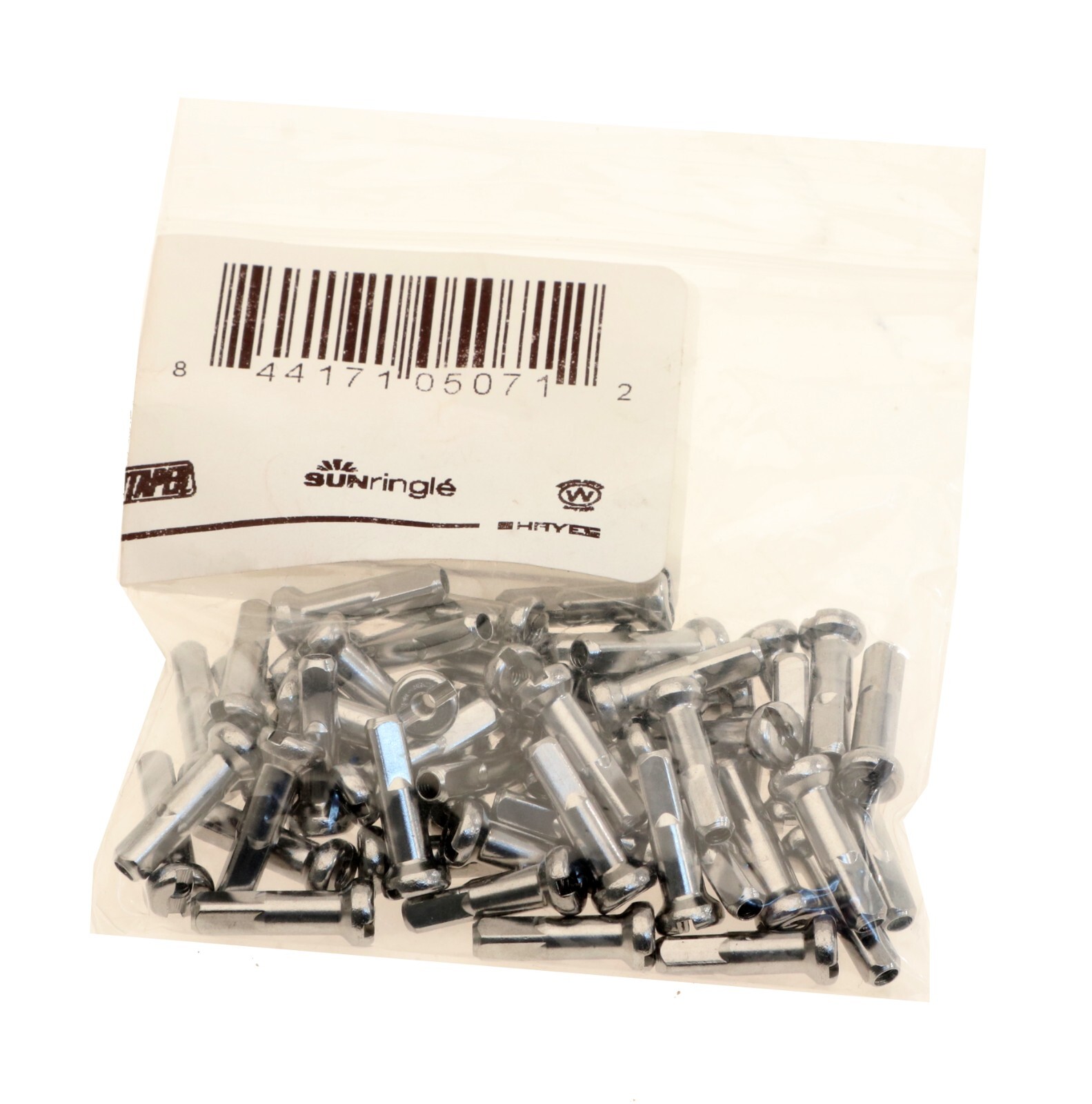 Wheelsmith Brass Nipples 14G 2.0 x 16mm Silver SE716 Spoke Nipple Bag of 50 NEW