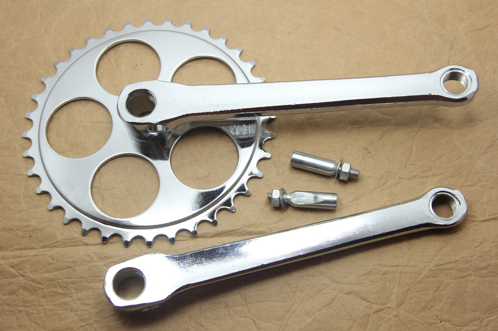 Vintage Crank Cotter Pins Bike Bicycle Steel Crankset Chainset 36T 170mm