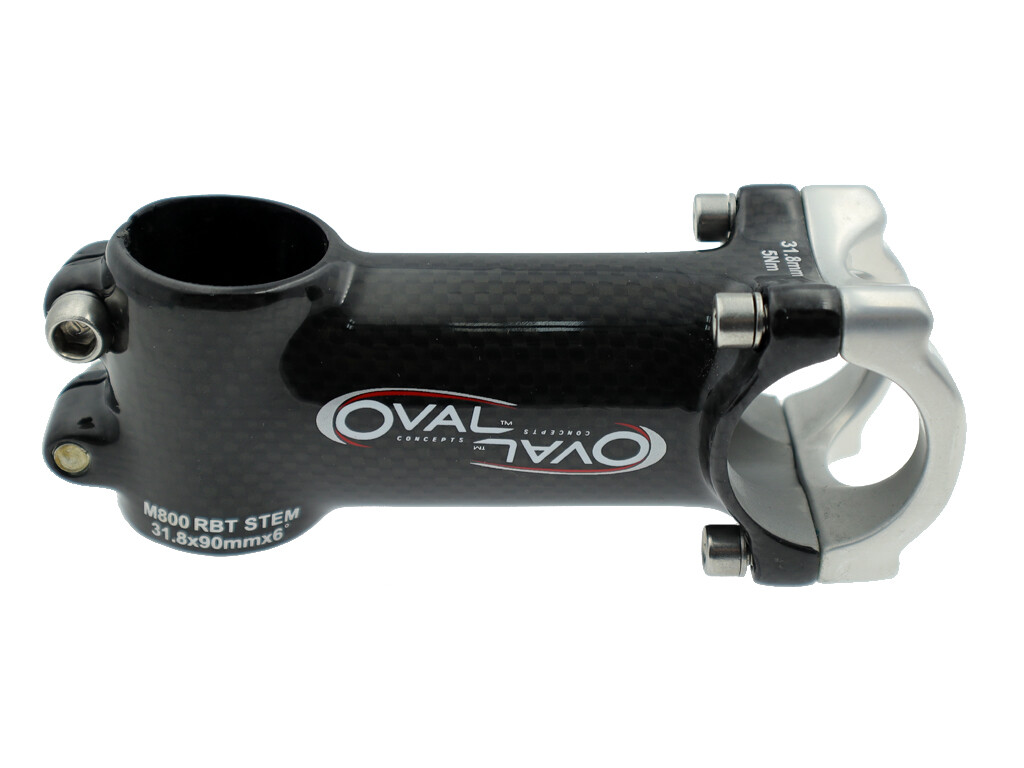 Oval Concepts M800 RBT 3K Carbon Alu Stem 1-1/8″ x 31.8mm x 90-110-120mm ±6°
