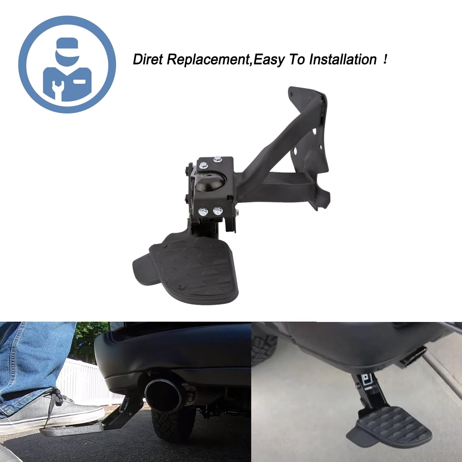 ONER Rear Bed Step,Retractable Bumper Tailgate Step Compatible with 2019-2022…