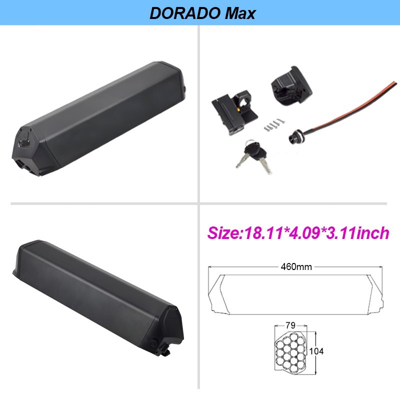 48V reention dorado battery 13ah 17.5ah 21ah 25ah li ion for NCM moscow ebike