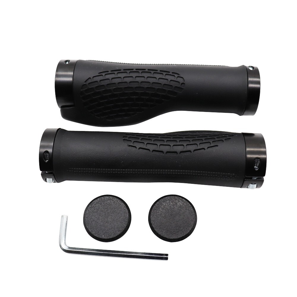 Bike Grips Rubber Mountain Bicycle MTB Handlebar Ergonomic Cycling Lock On TPR