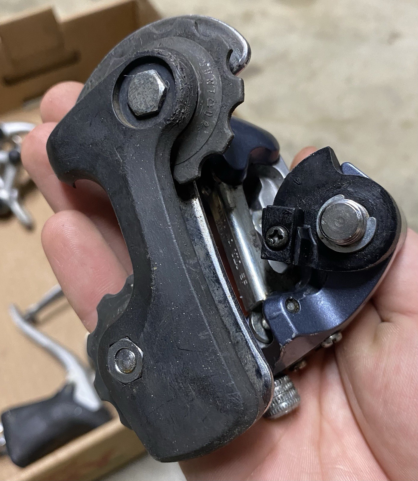 SUNTOUR EDGE 4050 ACCUSHIFT GROUPSET OVALTECH BRS DIA-COMPE 2X7