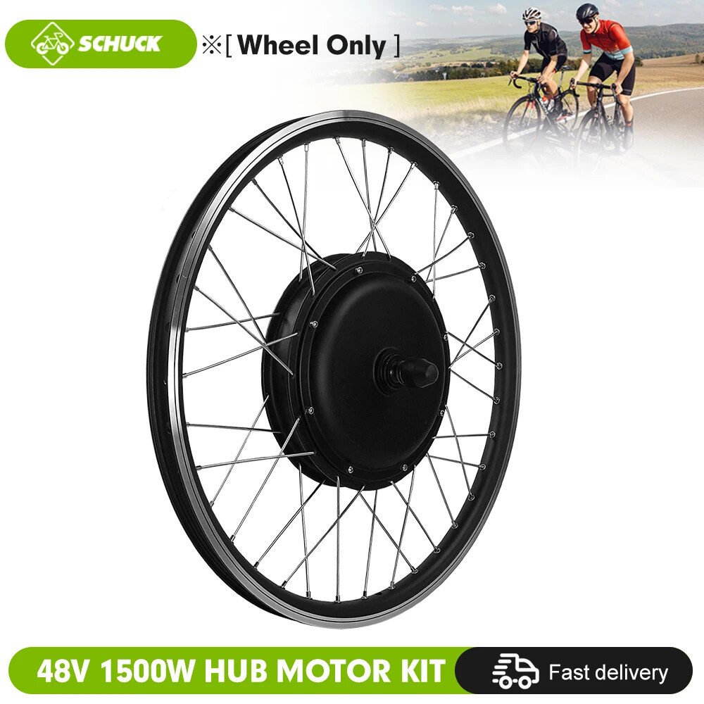 Mountain E-bike Conversion Kit 48V 1500W Brushless Gearless Rear Hub Motor Wheel