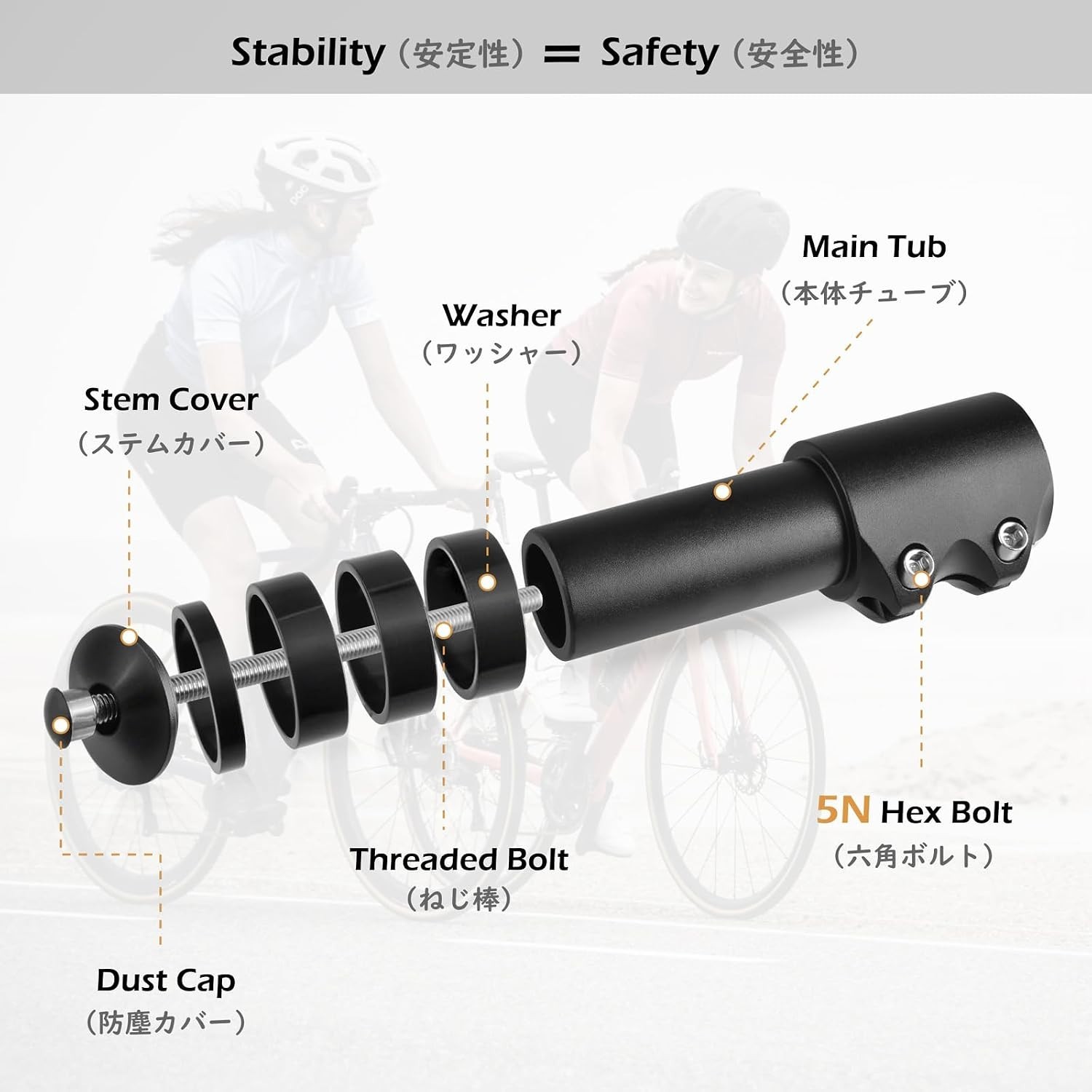 Lightweight Aluminum Handlebar Extender for MTB & BMX – Easy Installation