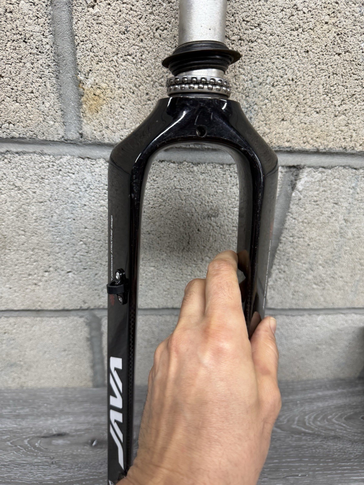 Java Carbon Fiber Road Gravel Bike Fork 700c 1 1/8″ Disc Brake 9X100 QR