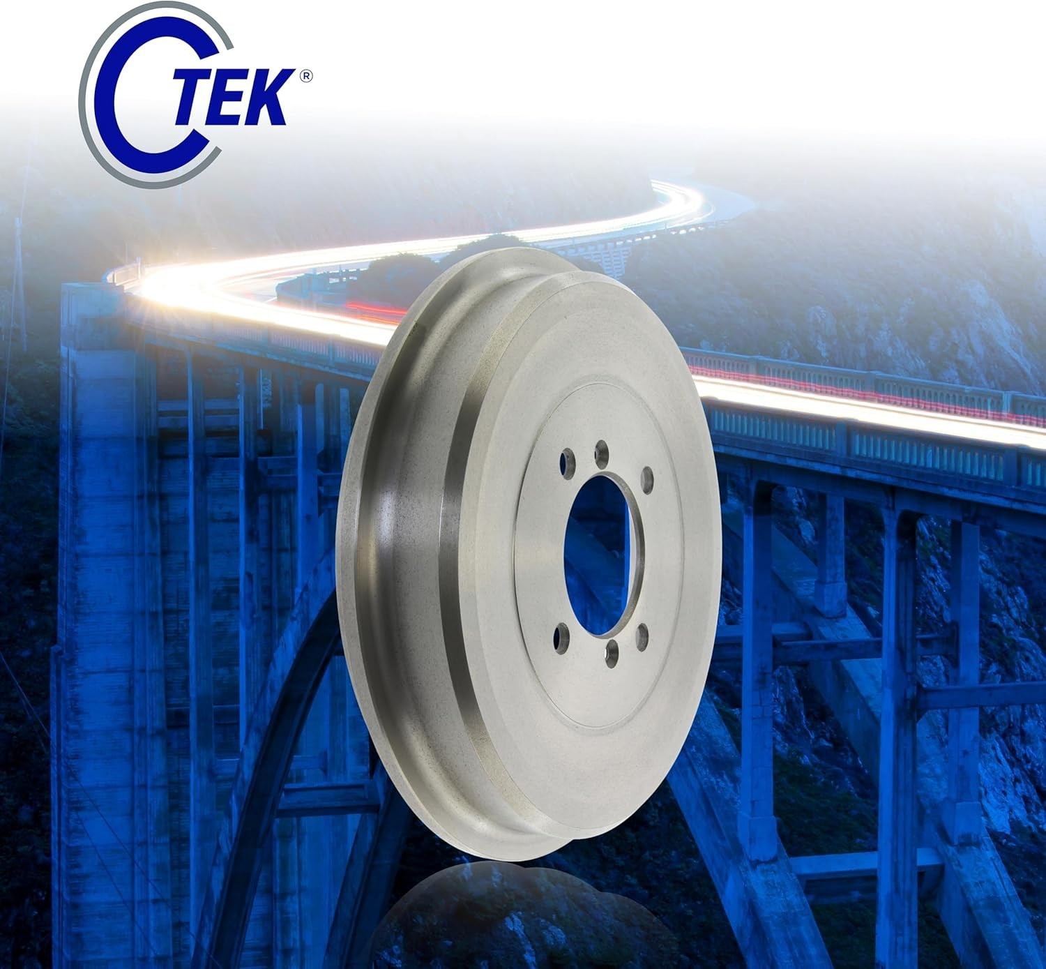 123.44046 C-Tek Automotive Rear Brake Drum for Selected Toyota Model Year…