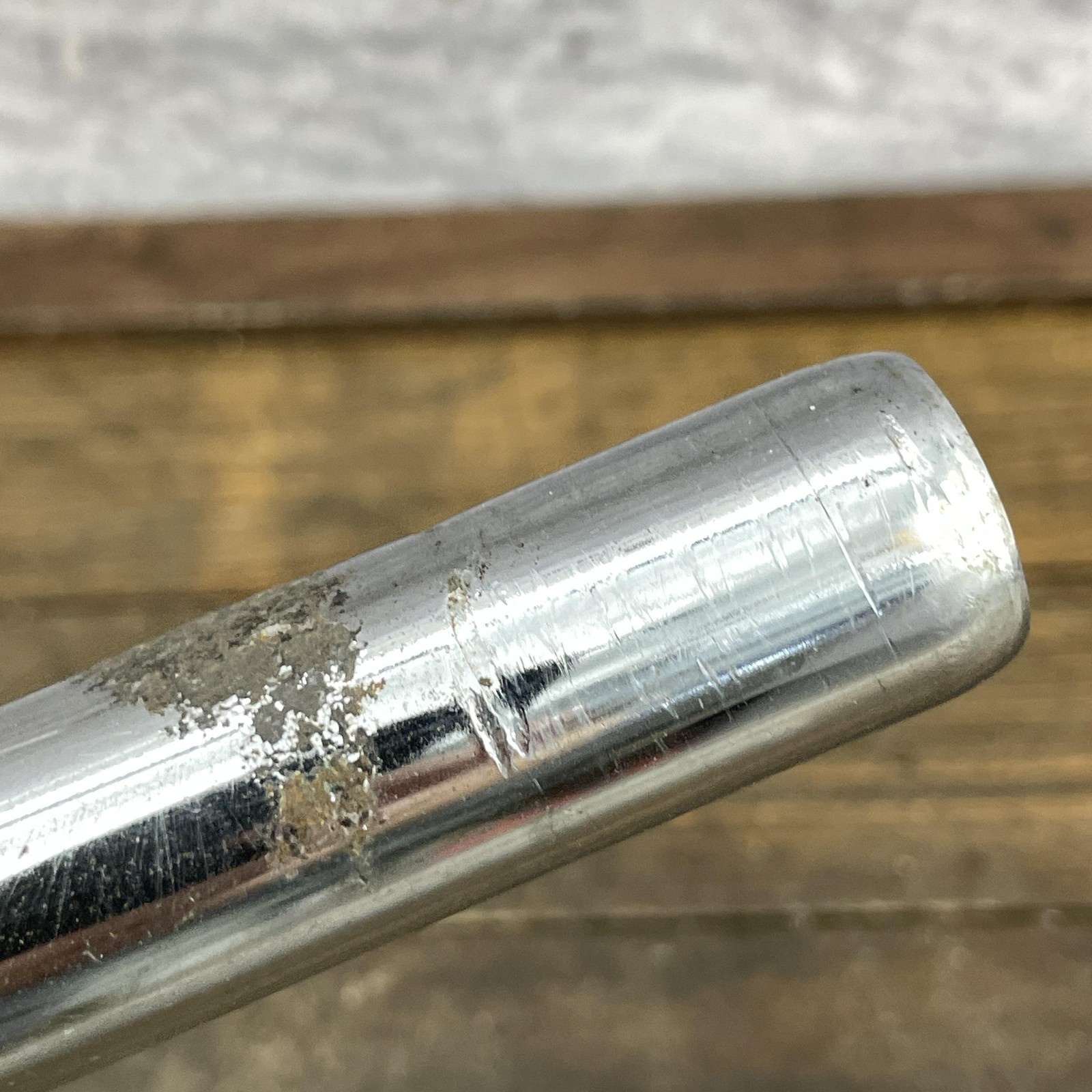 Vintage DYno BMX Seatpost 22.2mm Silver 395g Old School BMX Straight