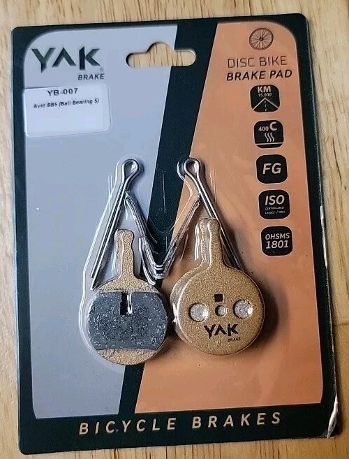 Yak Brakes YB-007 Avid BB5 Ball Bearing 5 Disc Bike Brake Pad Bicycle Brakes