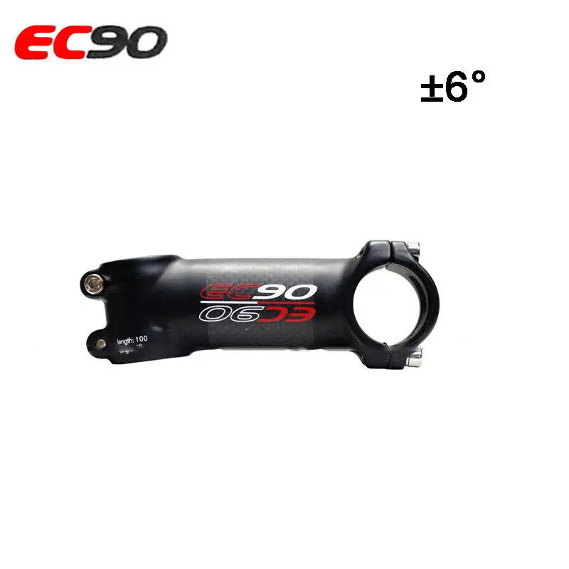Carbon Fiber 31.8mm MTB Road Bicycle Stem 6/17 Degrees 60-120mm Handlebar Stems