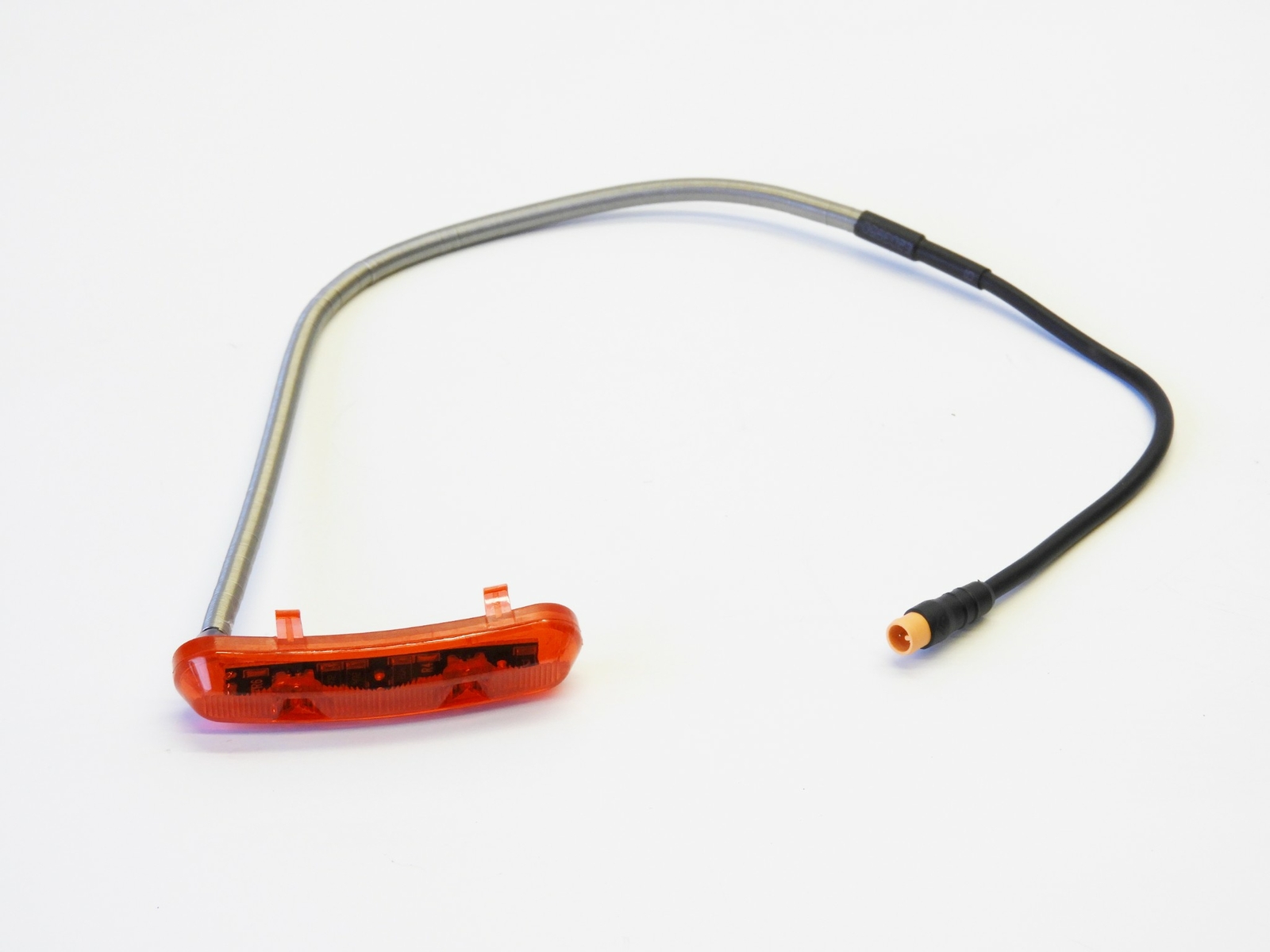 LED Brake Light w/ 3-Pin Connector for E-Bike, Curved Design for Electric Bike