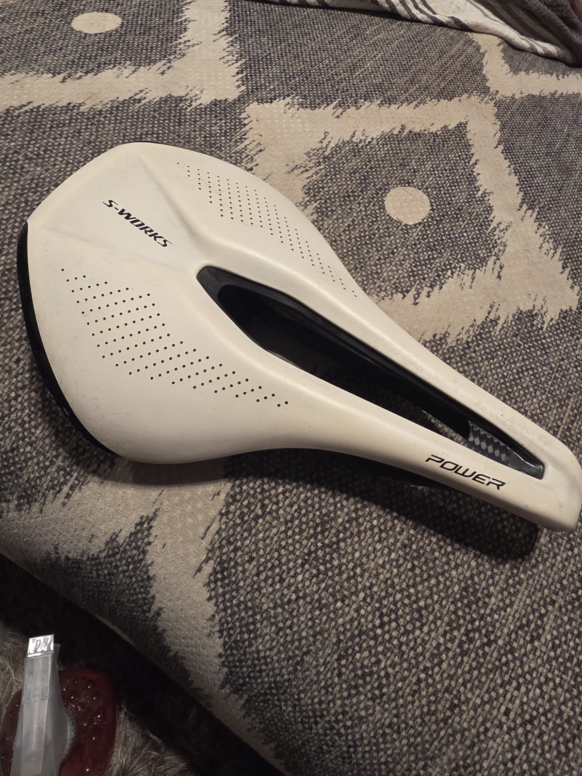 S-Works Power Saddle White 143 Carbon
