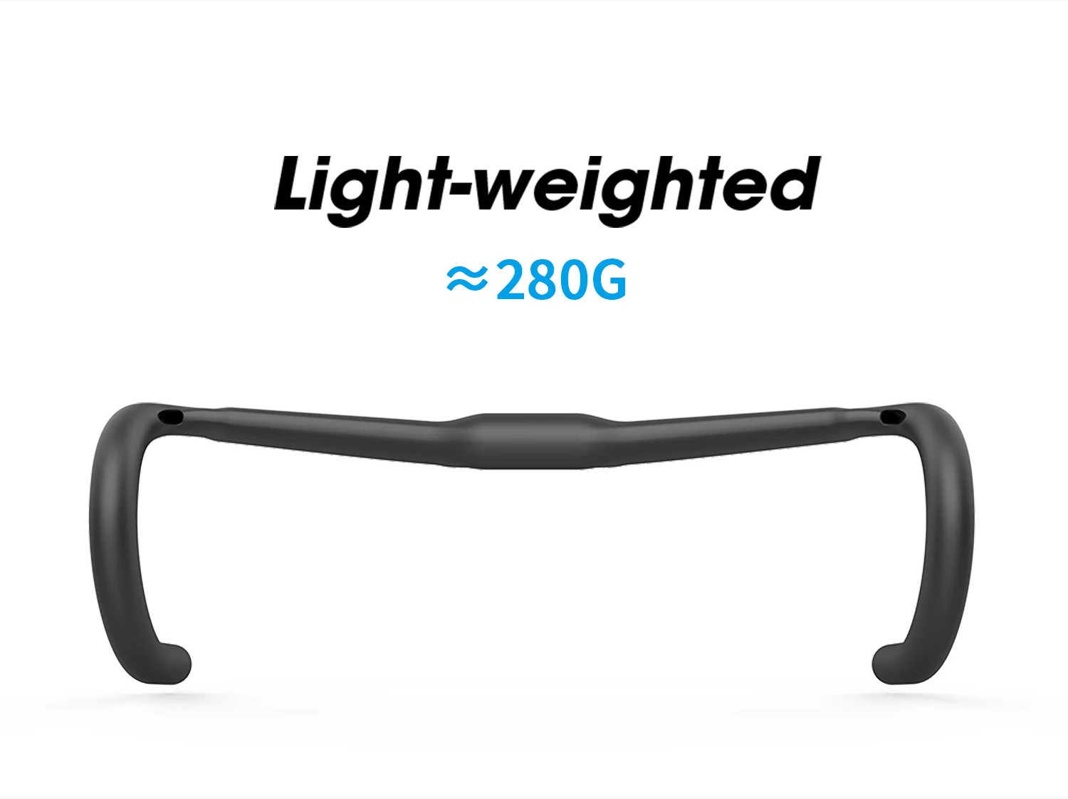 Carbon Road Bike Integrally Handlebars UD Surface Wind Breaking Bent Handle