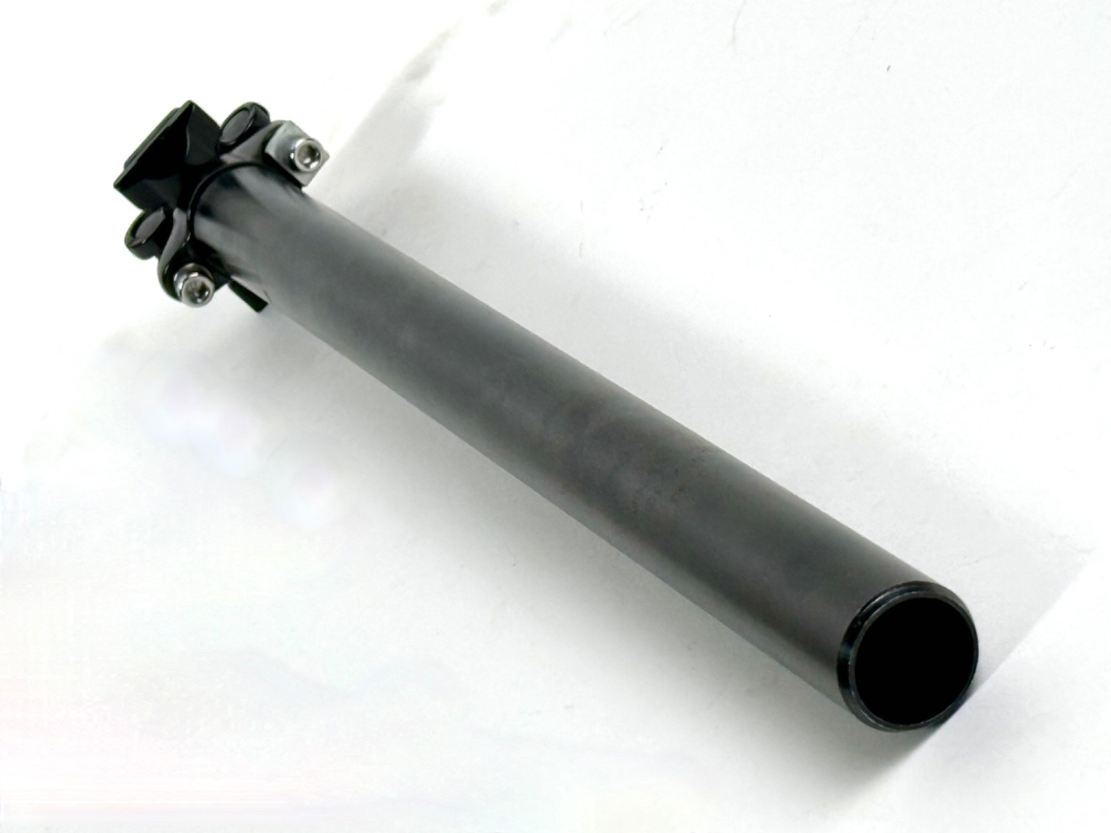 Kalloy Seatpost 28.6mm 400mm Zero Setback Black 2-Bolt Mountain Bike MTB Bicycle