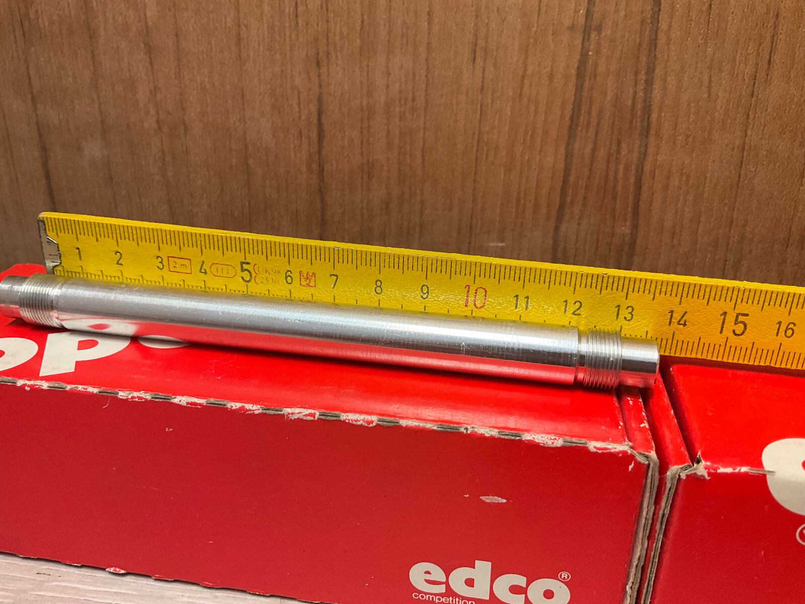 Vintage NOS edco Competition rear AL hub Achse axle 7-s total lenght 141mm (130)