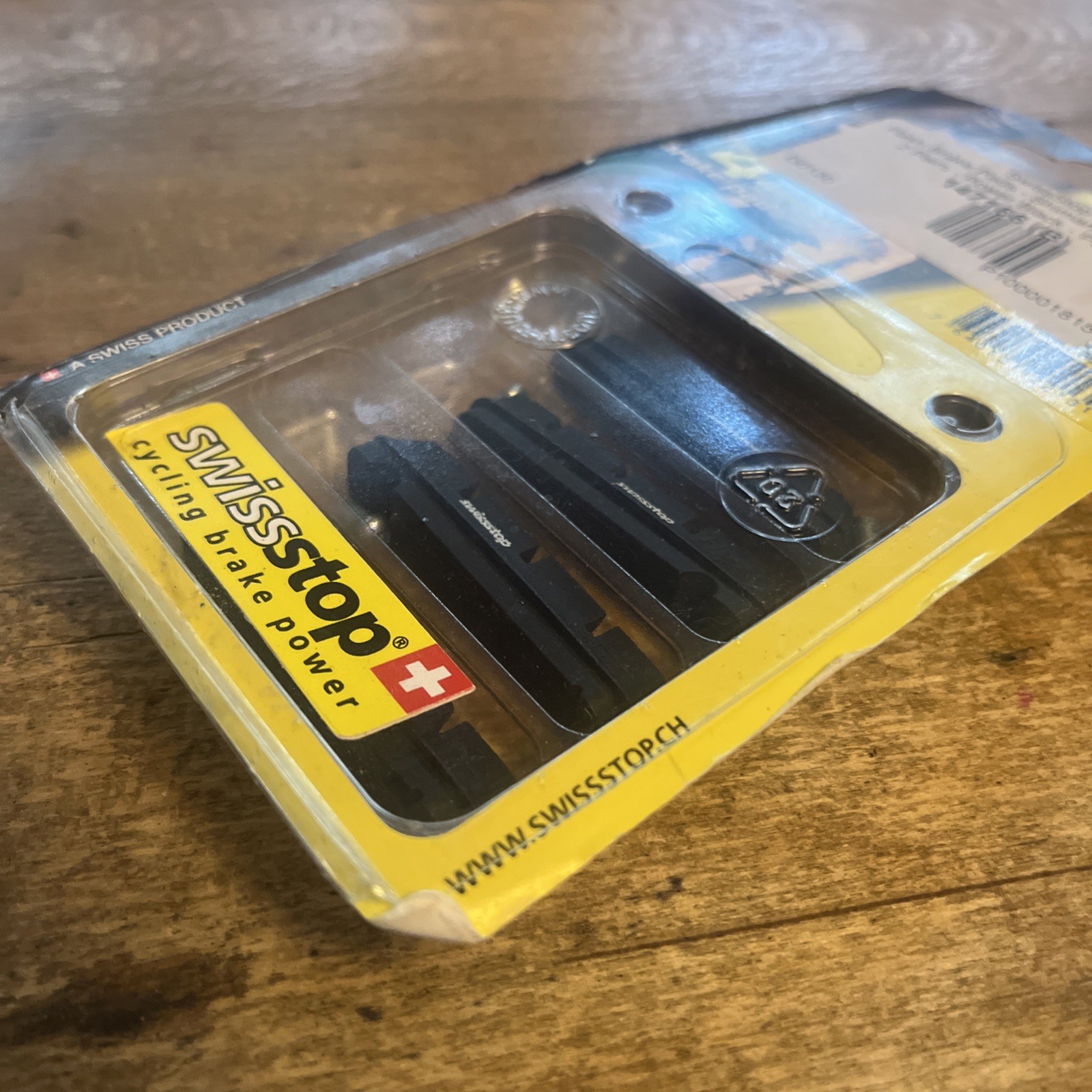 NOS Swiss Stop Brake Pad Inserts Black Compound For Aluminum Rims