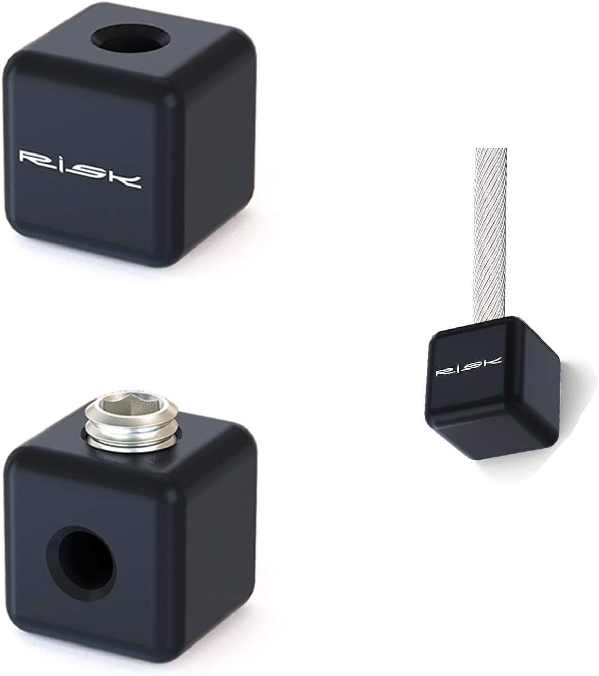 Bike Cable End Caps, Alloy Cable Crimps for Road & Mountain Bicycles – Includes