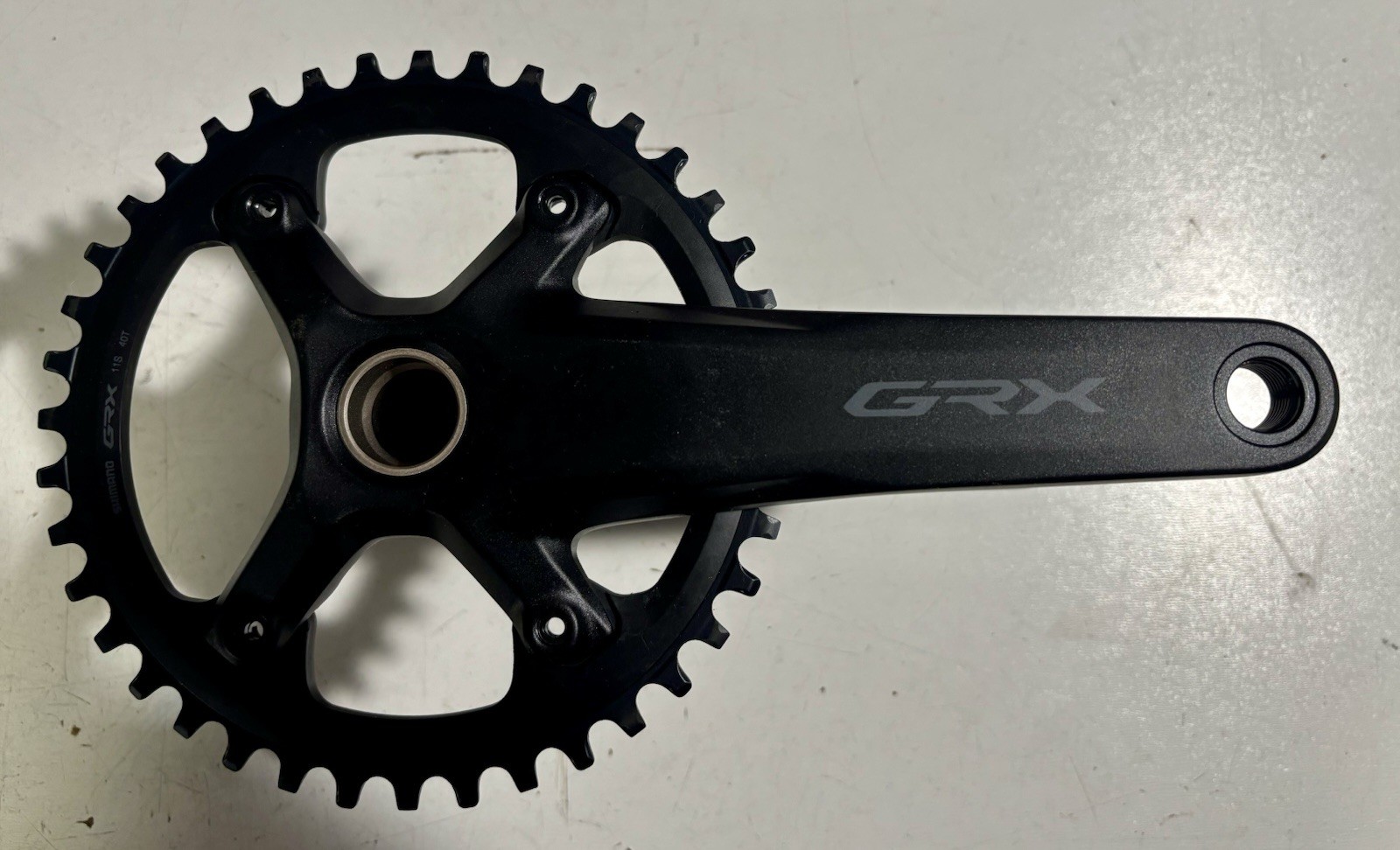 SHIMANO GRX FC-RX600 Hollowtech II Black Crankset 1×11-Speed 40T 165mm – 175mm