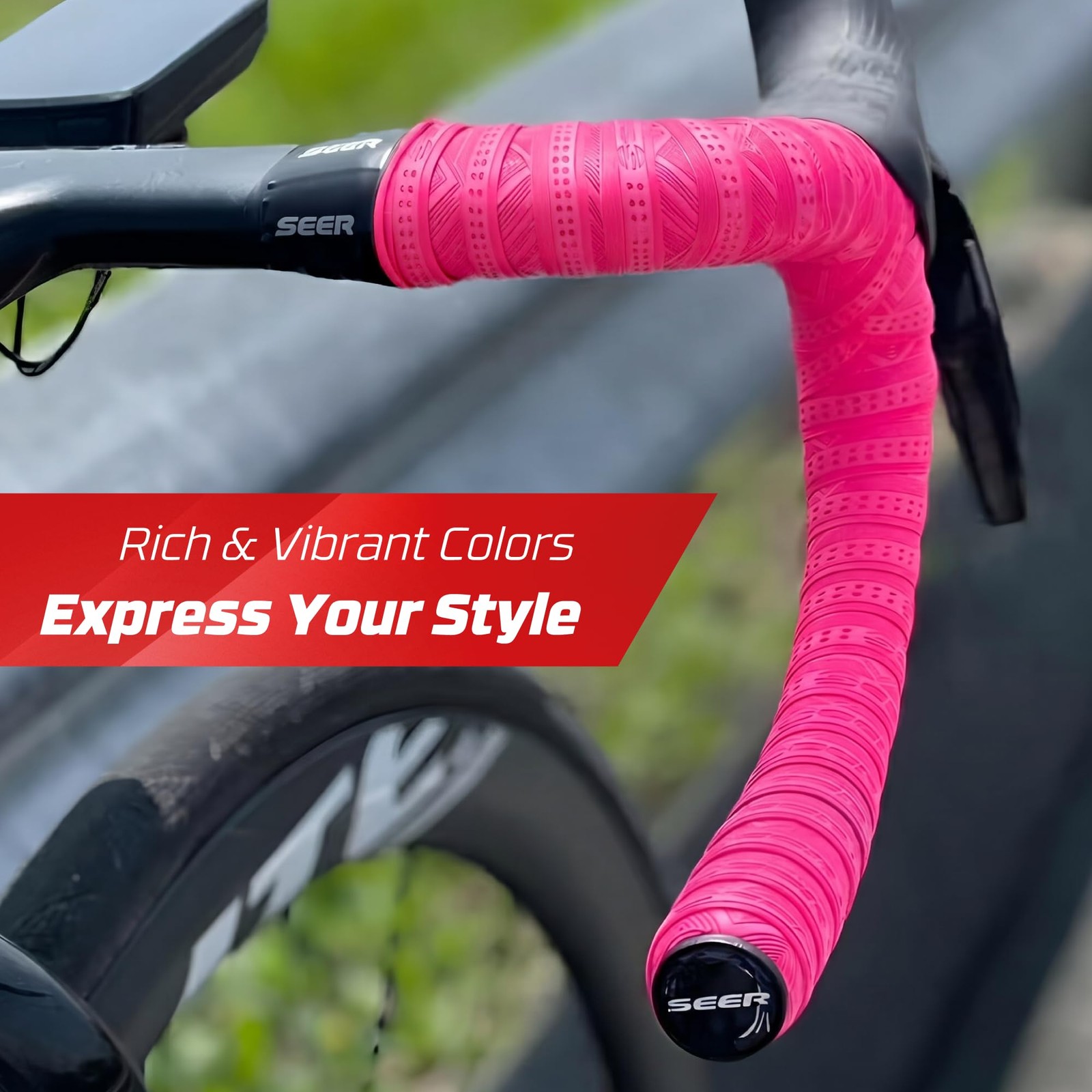 SEER Bike Bar Tape – New Ultra-Soft Polymer Handlebar Tape for Road & Gravel …
