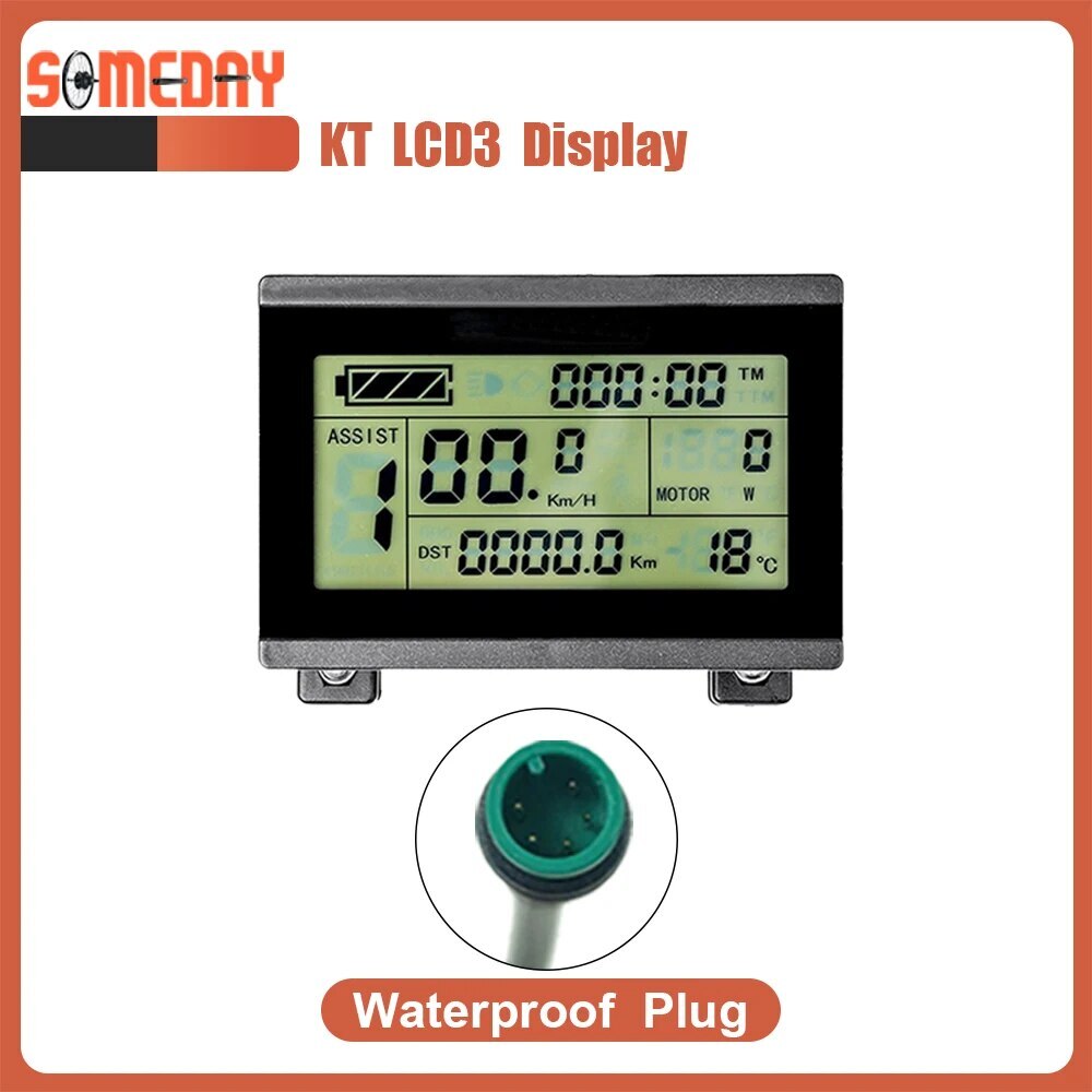 E-bike LCD LED Display Waterproof SM Plug 24V 36V 48V 72V for Ebike Display