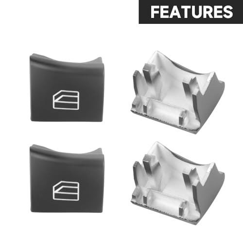 Front Left and Right Side Window Switch Button Covers Window Control Switch