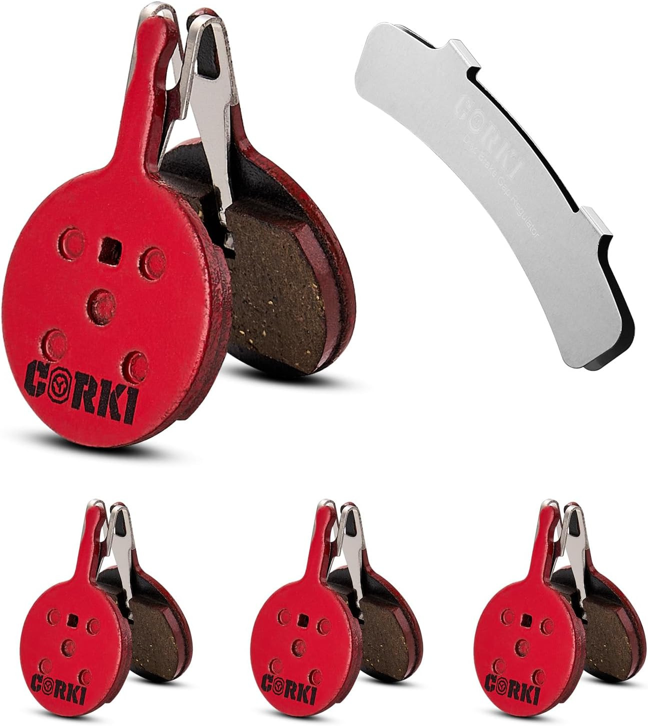 Bicycle Disc Brake Pads for Avid BB5 – 4 Pairs (Resin/Semi-Metallic/Sintered)
