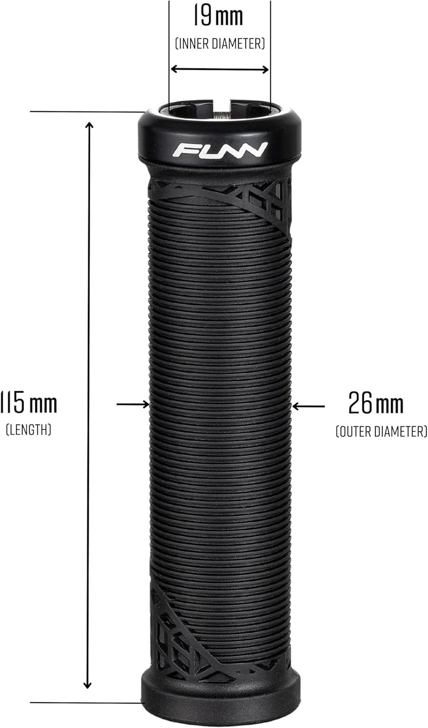 Hilt JR Mountain Bike Handlebar Grips with Single Lock On Clamp, Bicycle Hand…