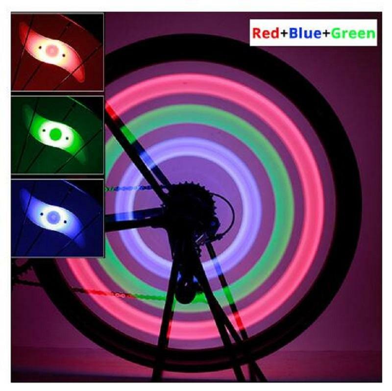 5″ LED SPOKE 3 MODE REFLECTORS SAFETY LIGHTS FOR Cycling Bikes Bicycle Wheel